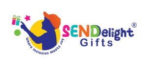 online toy shop sunderland UK SENDelight gifts logo with trademark