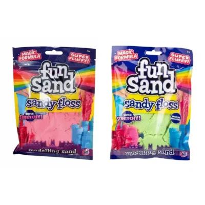 fun sand sandy floss pink and green colour