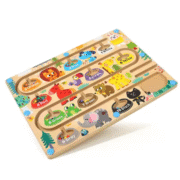 Wooden-magnetic-maze-cartoon-animal-plate