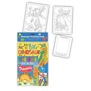 Dinosaur Activity Pack A4 A5 A6 Books with Crayons