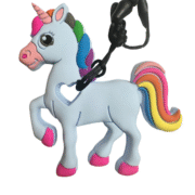 chew necklaces unicorn rainbow blue-single
