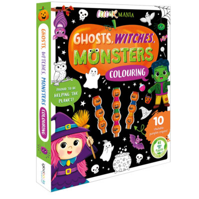 Colourmania Colouring Book -ECO-GHOSTS-WITCHES-MONSTERS-COLOURING
