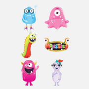 FUN-TATTOOS-MINI-4CM-MONSTER-6-PCS
