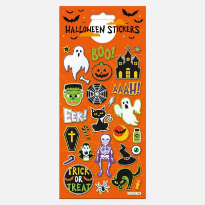 HALLOWEEN-BOO-(ORANGE)-LARGE-FOIL-STICKERS