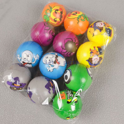 Cartoon-Pumpkin-Ghost-Skull-Witch-Soft-PU-Bouncy-Ball-pack