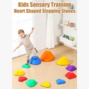 stepping stones heart shape balancing