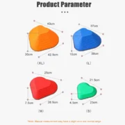 stepping stones heart shape size