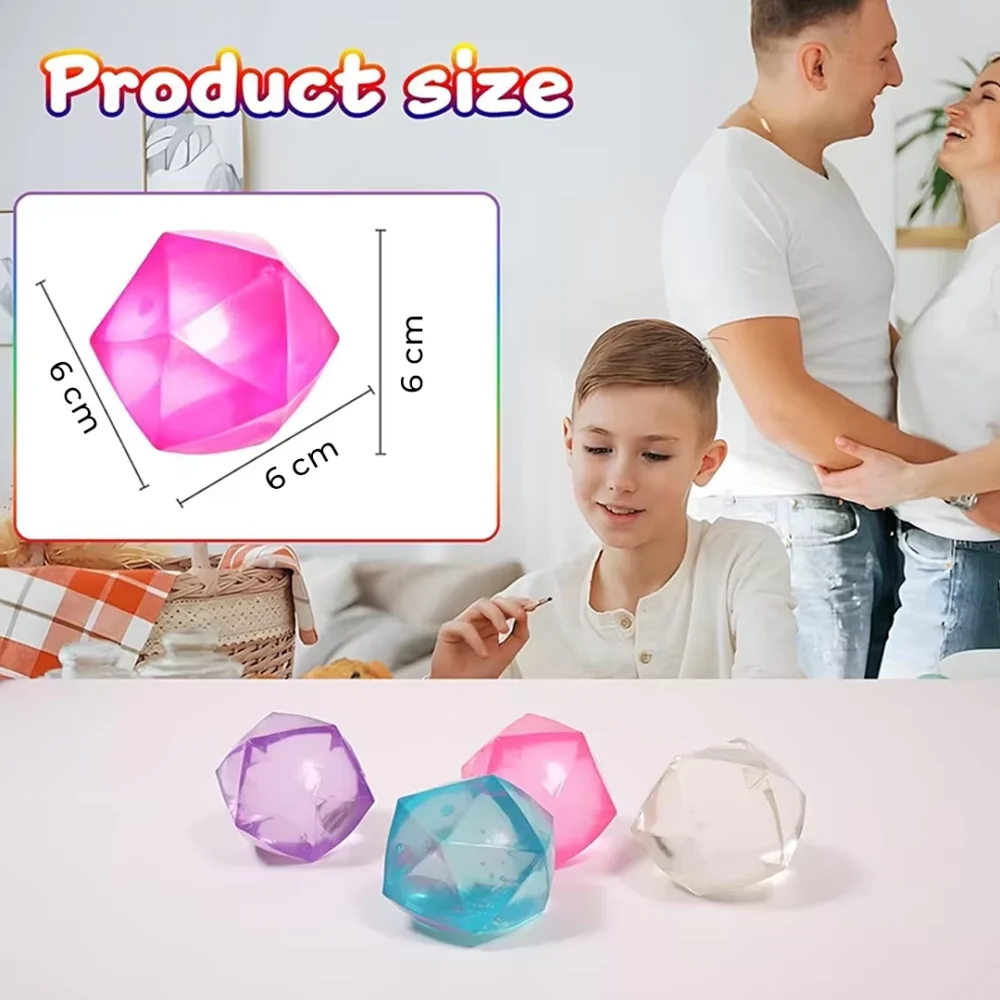 diamond stress ball - 6cm - size -chart