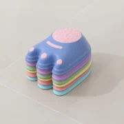 dinosaur foot textured stepping stones colours