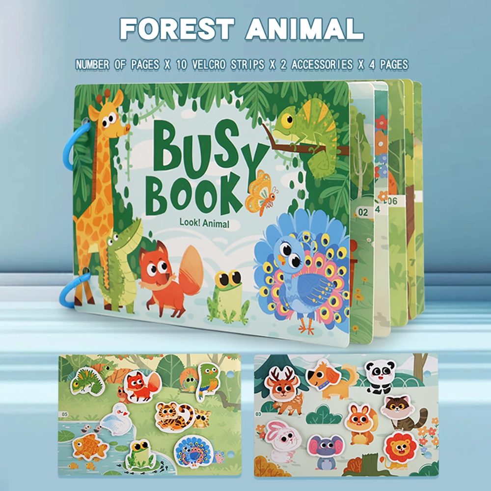 Quiet Busy Books 7 busy book - forest animal