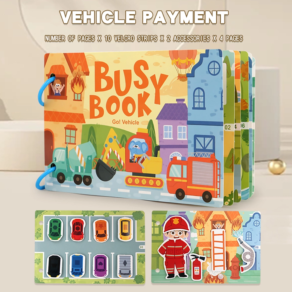 Quiet Busy Books 8 busy book - vehicle payment