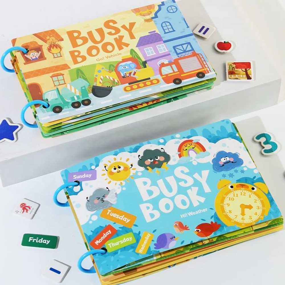 Quiet Busy Books 5 busy book vehicles and weather