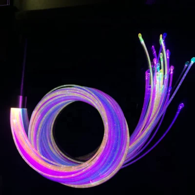 rechargeable sensory fibre optic tails