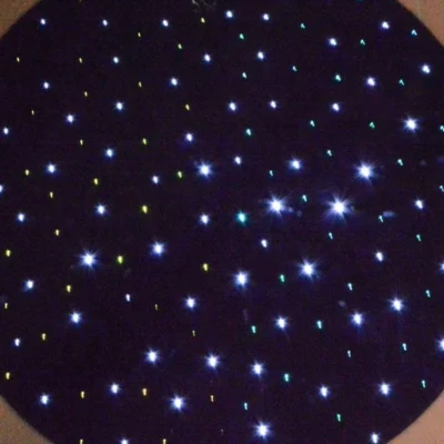 Sensory Carpet with LED Fibre Optic Lights blue light