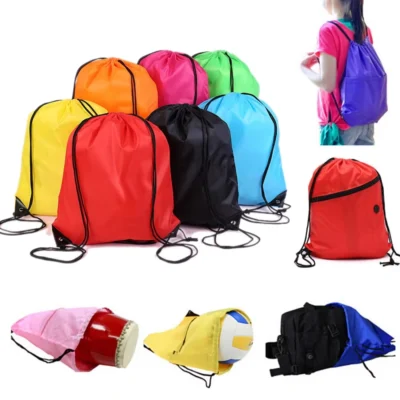 drawstring bag plain 6 colours