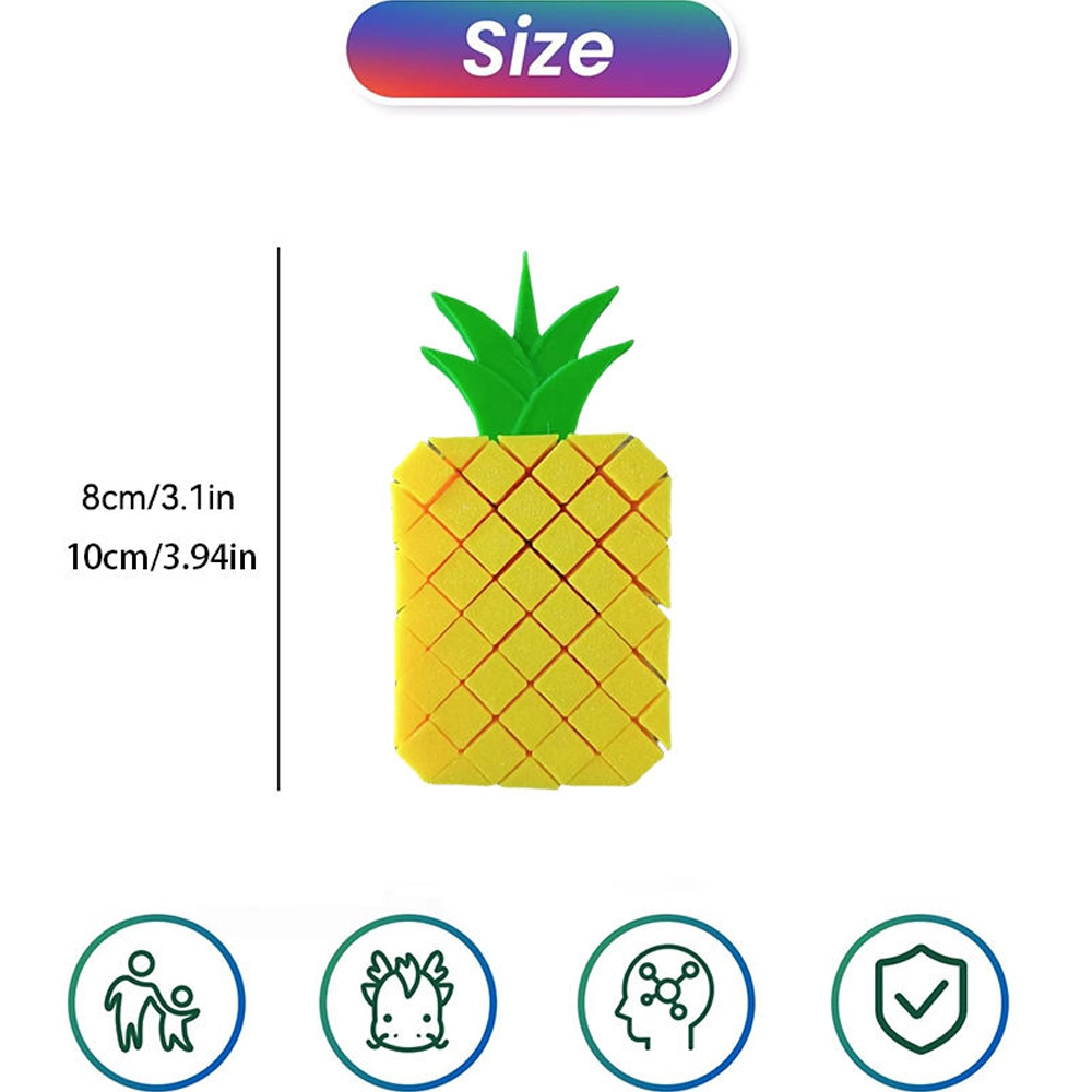3D Printed Pineapple Telescopic Toy size