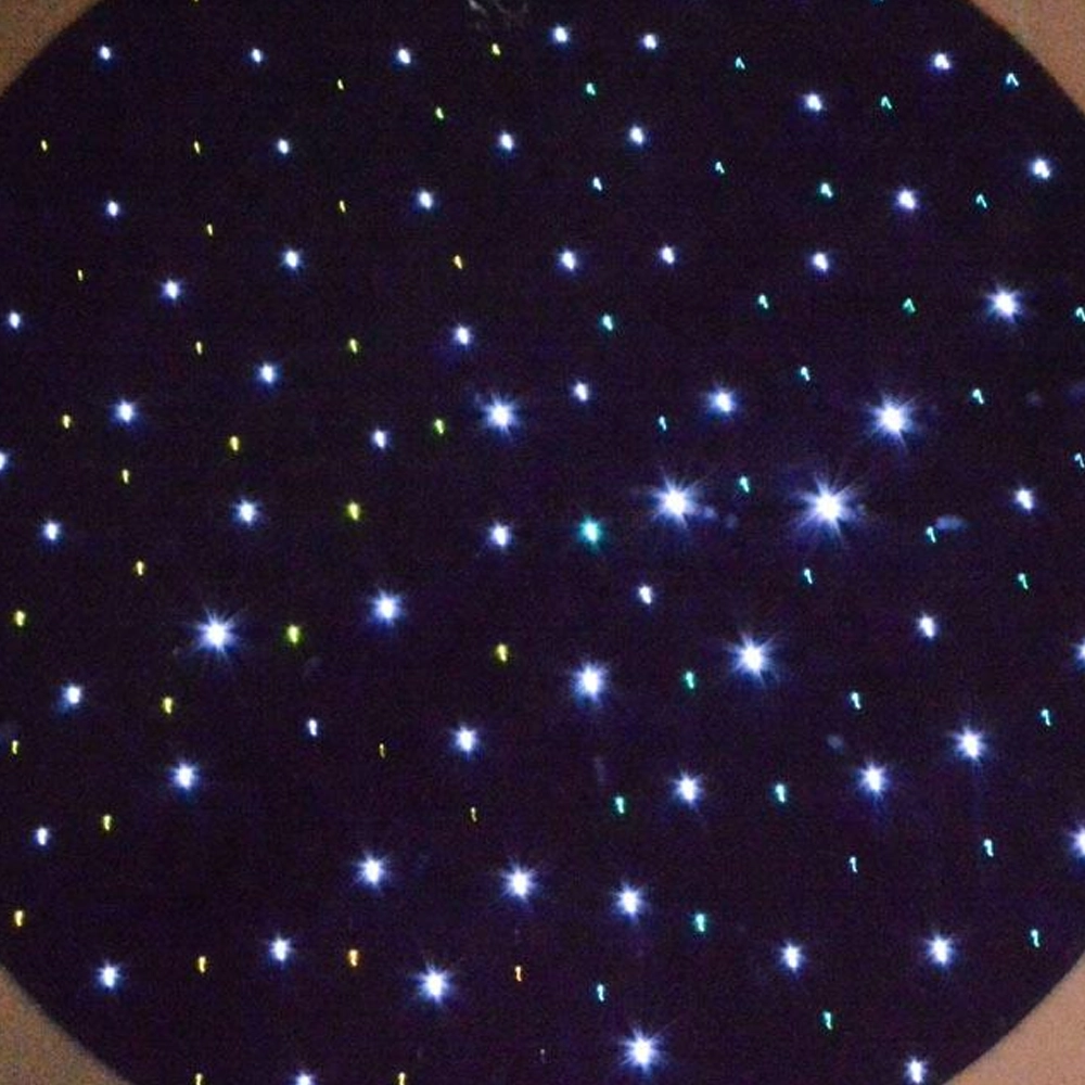 Sensory Carpet with LED Fibre Optic Lights blue light