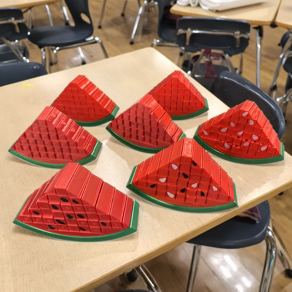 Watermelon Pocket Fidget Toy on table