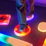 Sensory Toys for SEND Children | UK online toy shop 98 boy walking on interactive LED stepping stone