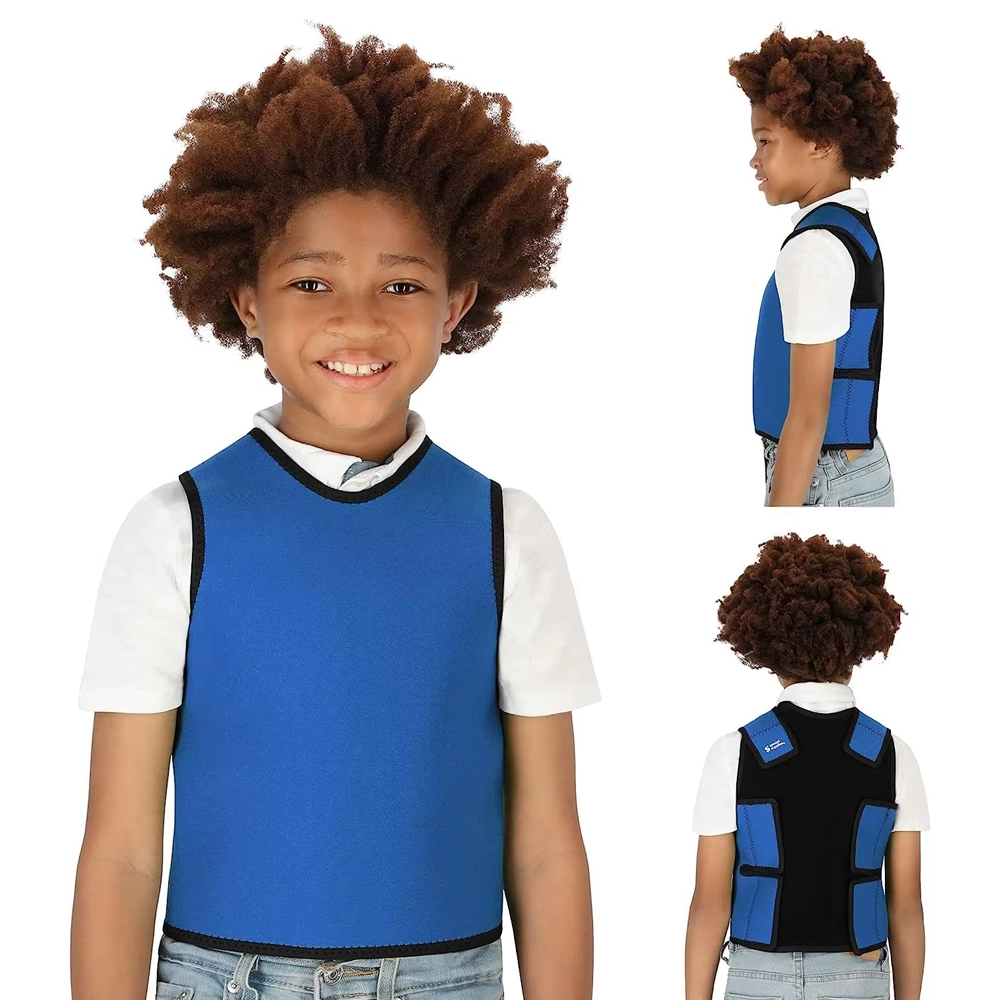 boy wearing blue colour Pressure Vest