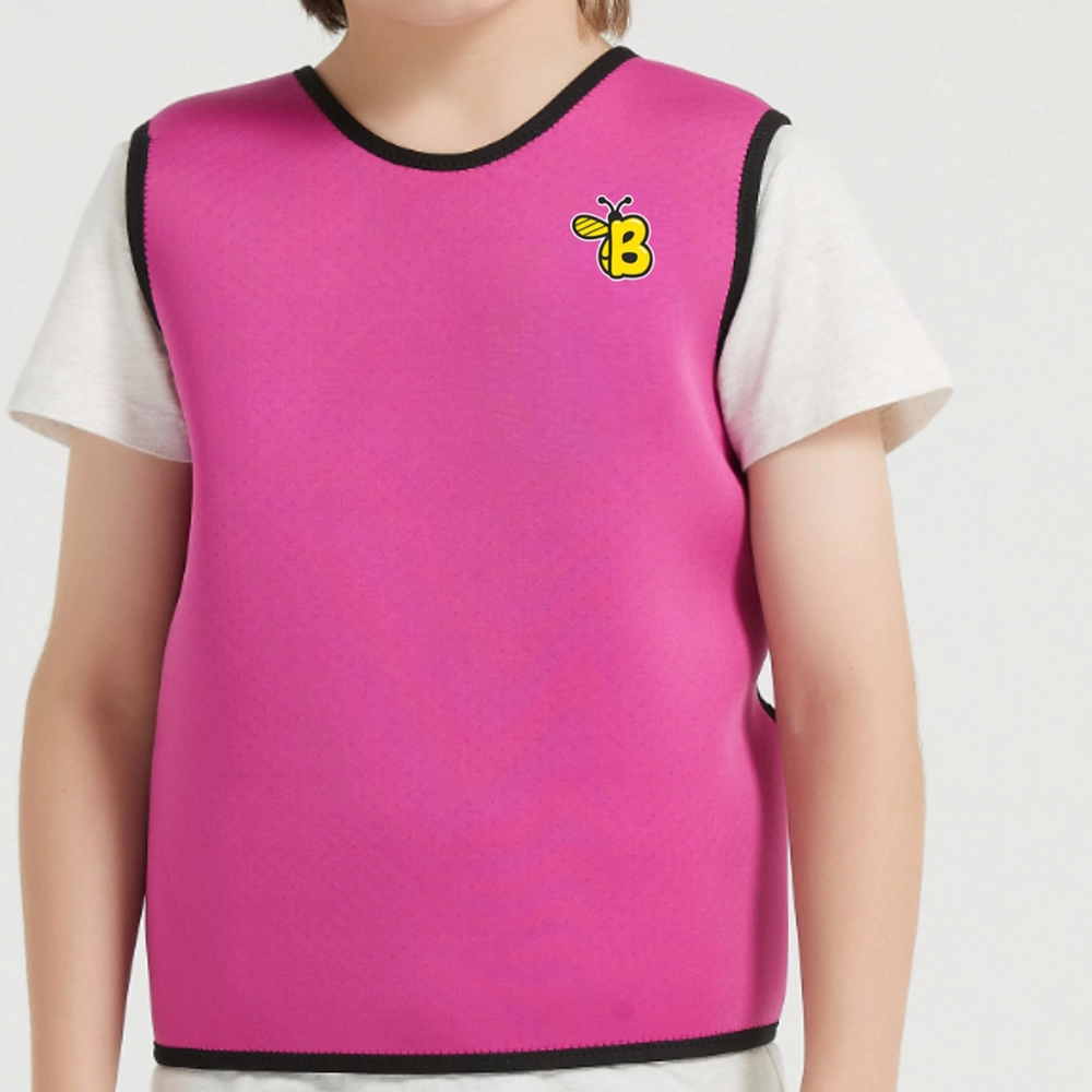 boy wearing pink colour Pressure Vest with logo