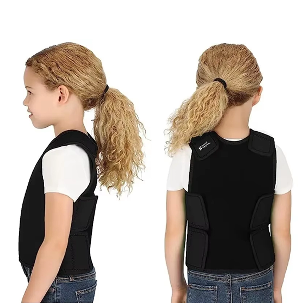 girl wearing Pressure Vest side and back pose