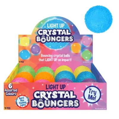 CRYSTAL BOUNCERS LIGHT UP 5.5CM with box