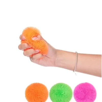 HAIRY NEON KNEAD DOH BALL 4 colours'