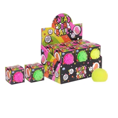 HAIRY NEON KNEAD DOH BALL with box