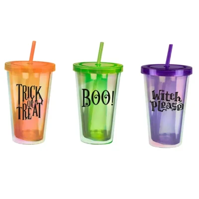 Halloween Spooky Holographic Tumbler