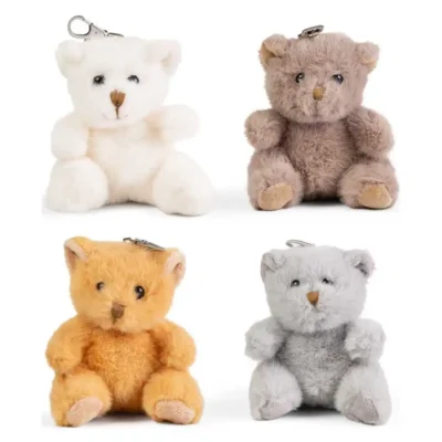 LITTLE LIVING NATURE CLIPS TEDDY KEYRINGS