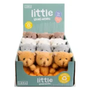 LITTLE LIVING NATURE CLIPS TEDDY KEYRINGS WITH BOX