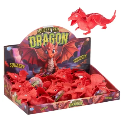 SQUEEZY RED DRAGON 18CM with box