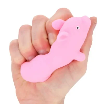 STRETCHY squeezy pink PIG