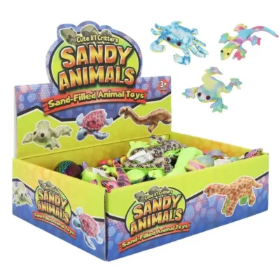 sandy animals 12 assorted with box